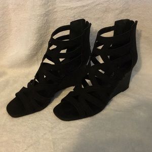 Franco Sarto Black Wedge
